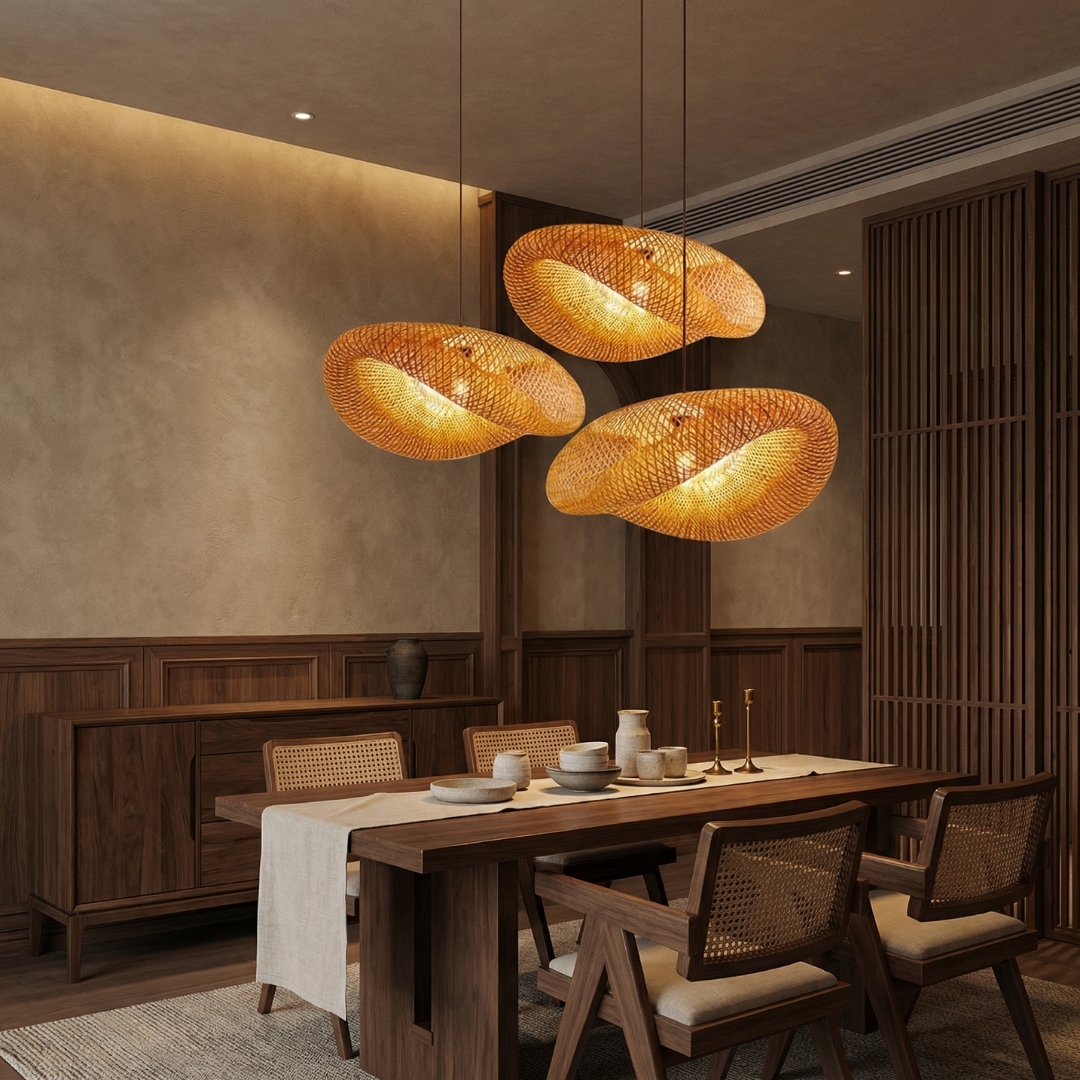 Lumen Bamboo Pendant Light