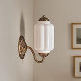 Lumen Eloise Milk Glass Wall Sconce