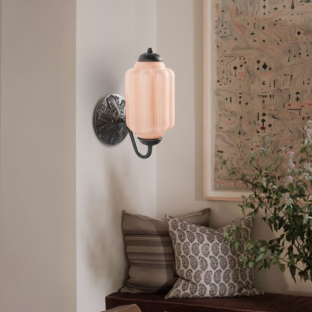 Lumen Eloise Milk Glass Wall Sconce