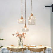 Lumen Jewel Glass Brass Pendant