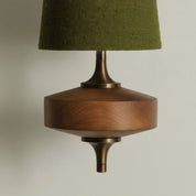 Lumen Wood Base Shade Wall Light