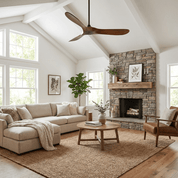 Lumen Curved Wood Blade Fan