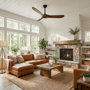 Lumen Curved Wood Blade Fan