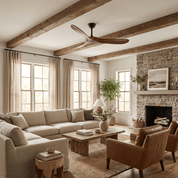 Lumen Curved Wood Blade Fan