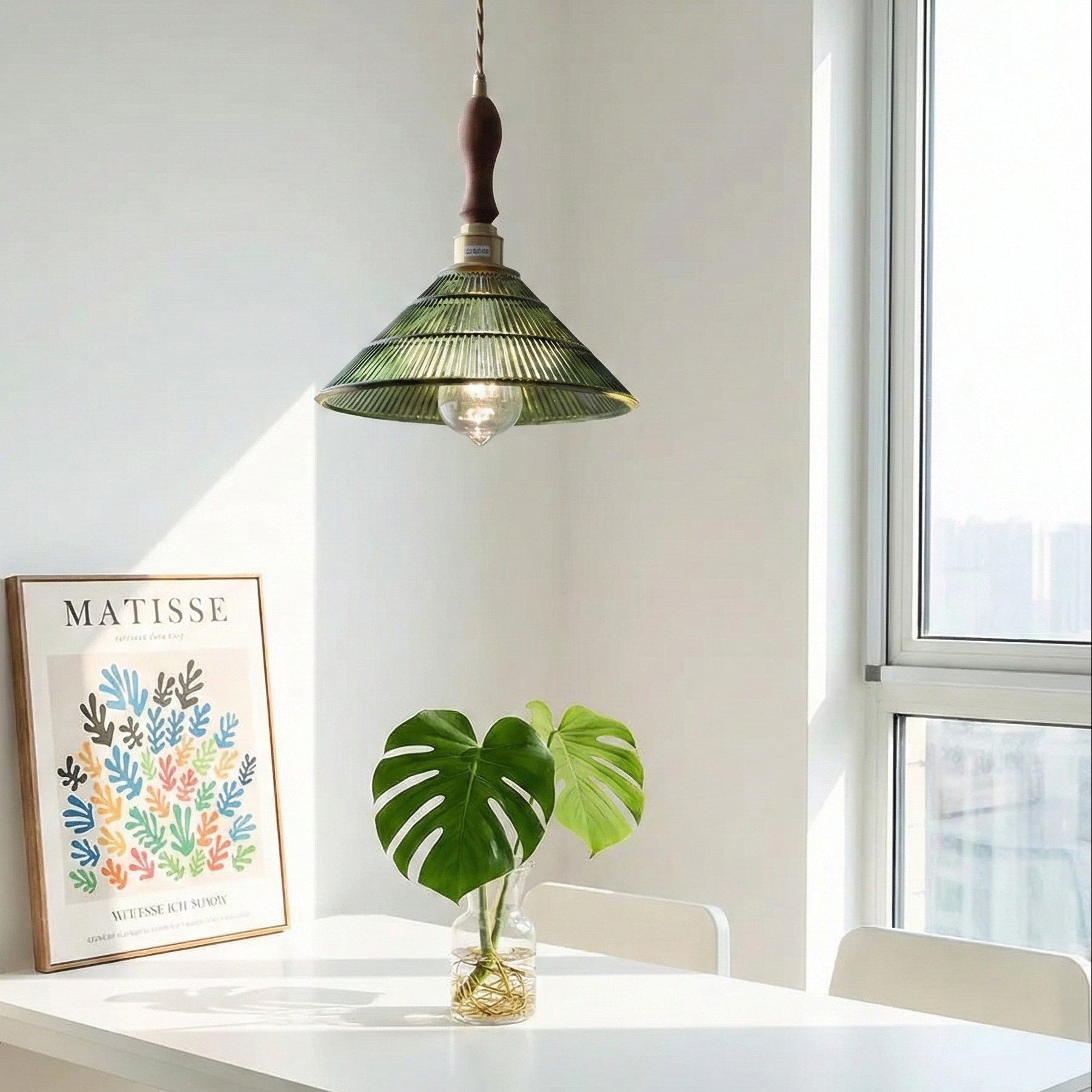 Lumen Glass Prism Pendant Light