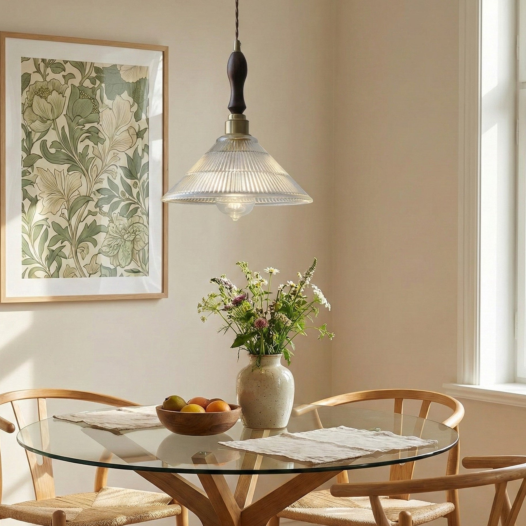 Lumen Glass Prism Pendant Light