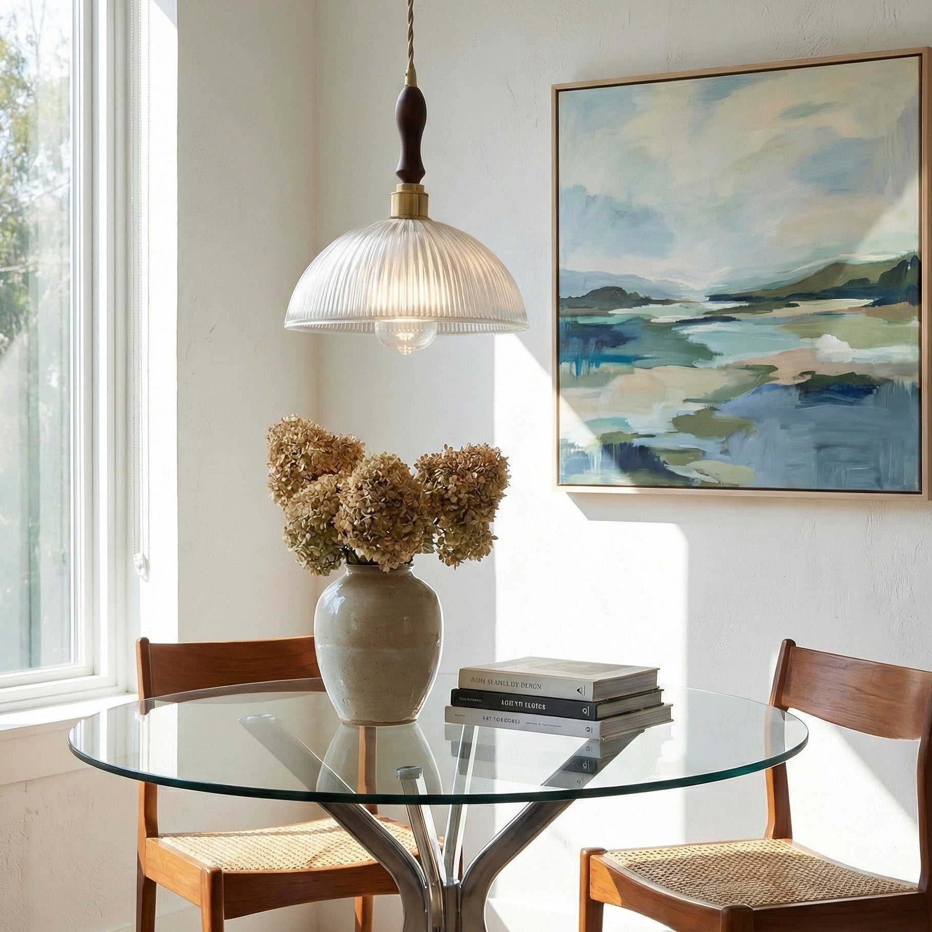 Lumen Glass Prism Pendant Light