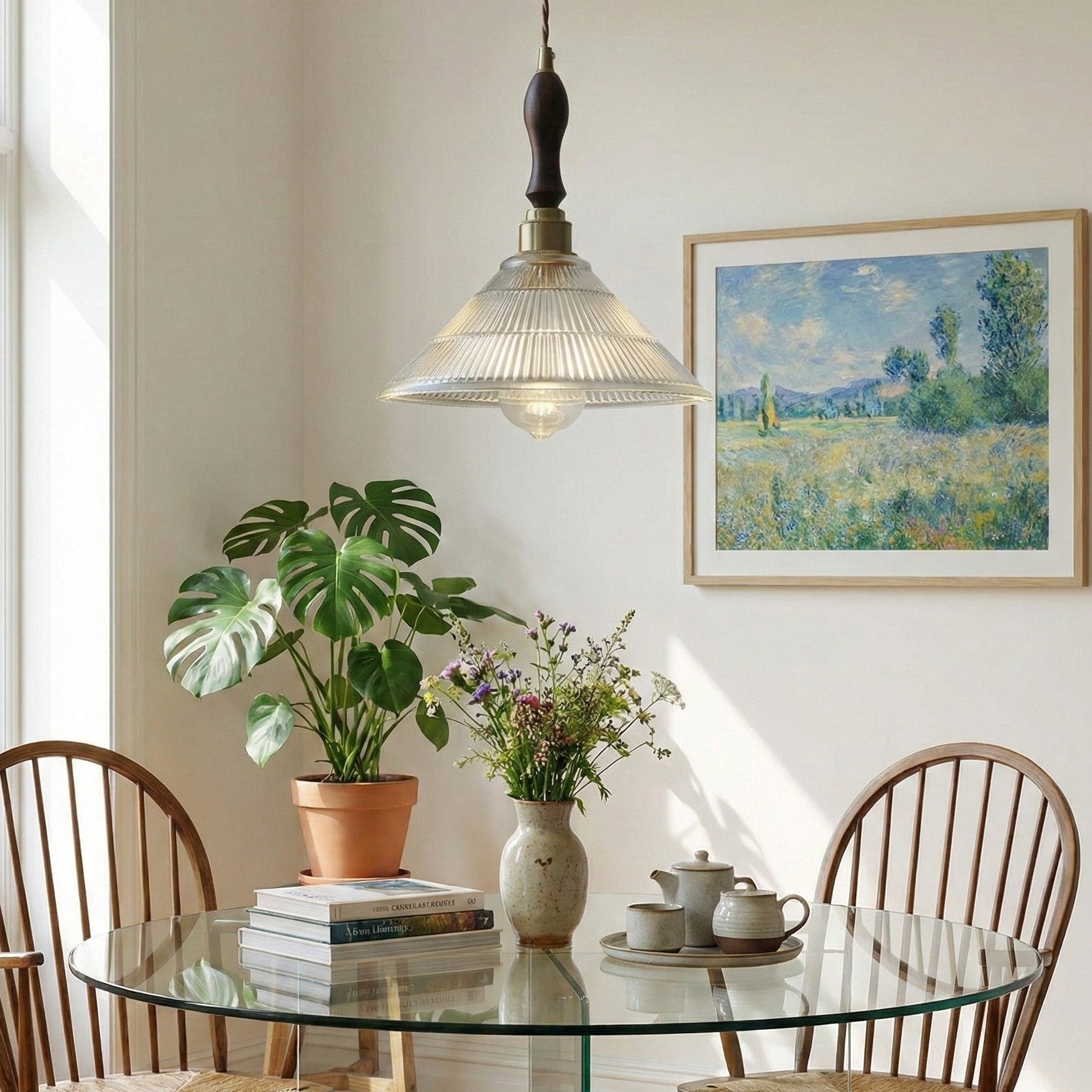 Lumen Glass Prism Pendant Light