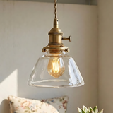 Lumen Mini Brass Glass Pendant