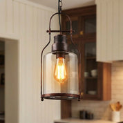 Lumen Industrial Glass Pendant