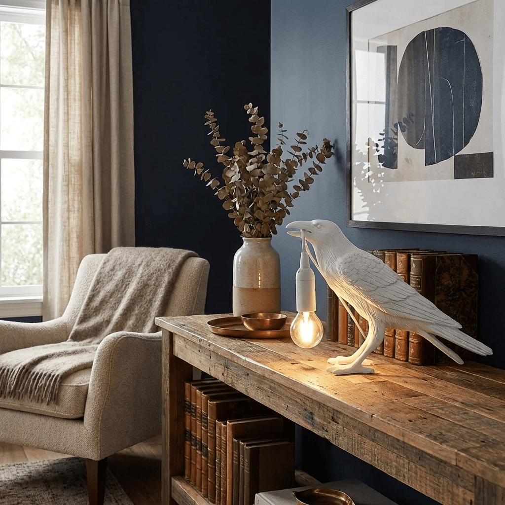 Lumen Raven Resin Table Lamp