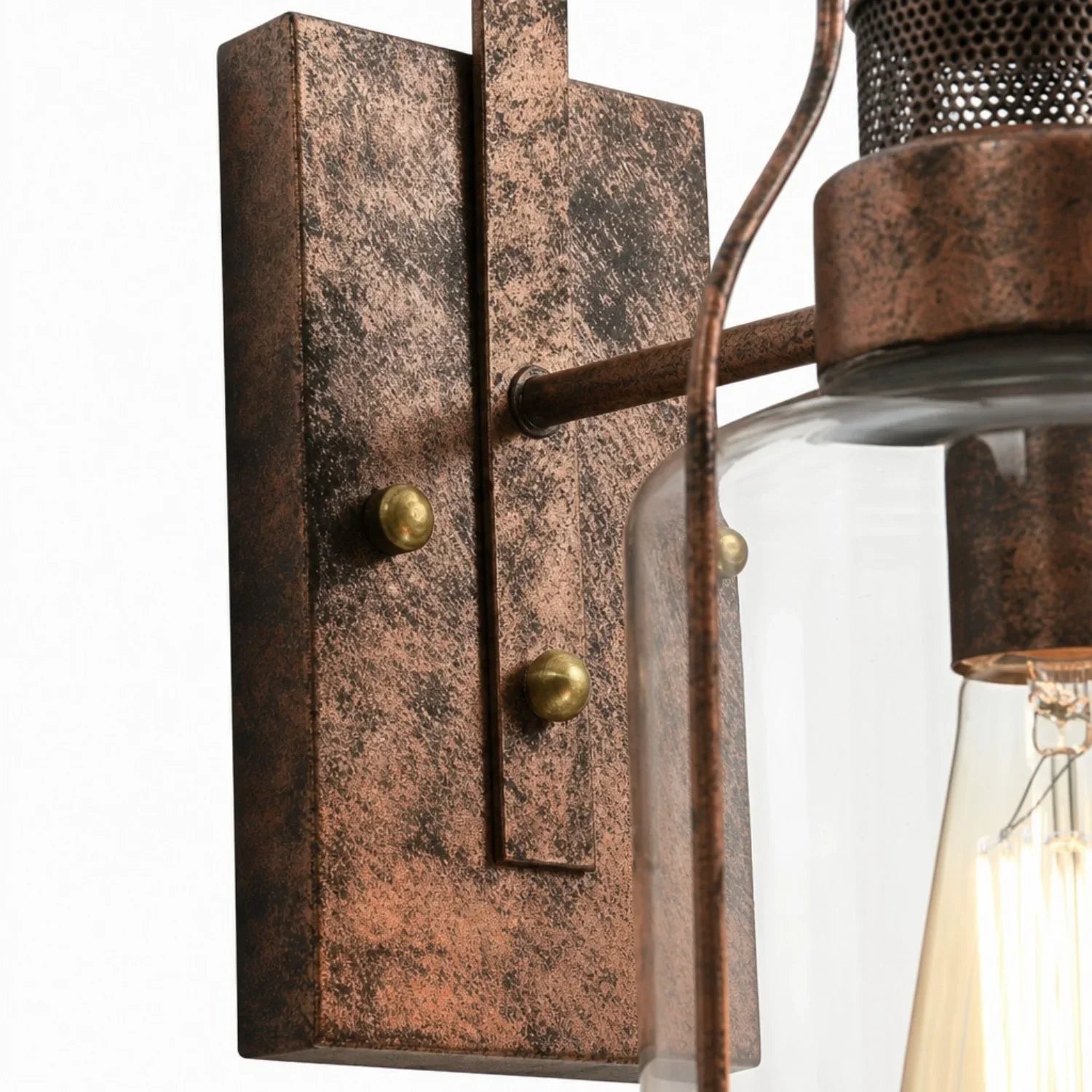 Lumen Carson Glass Jar Sconce