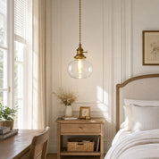 Lumen Mini Brass Glass Pendant