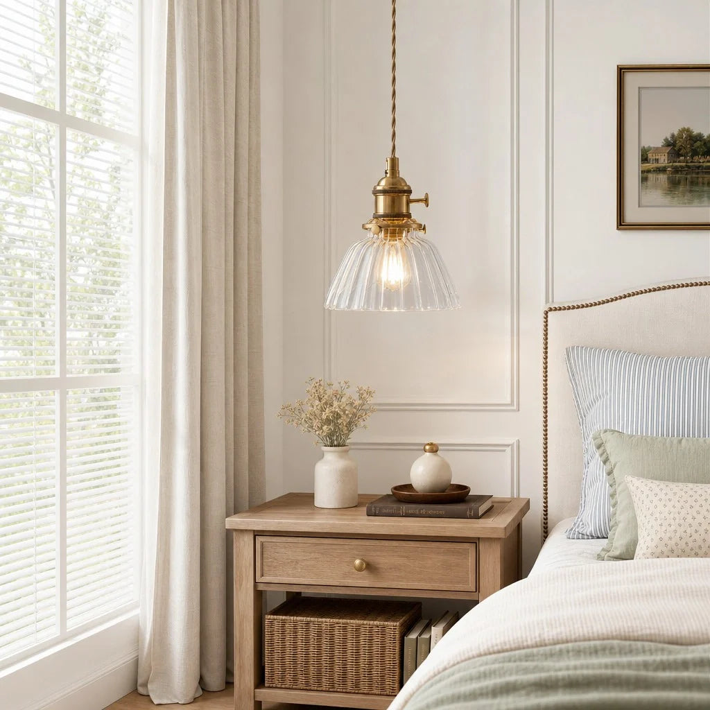 Lumen Mini Brass Glass Pendant