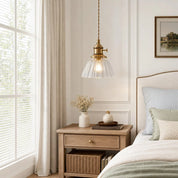 Lumen Mini Brass Glass Pendant