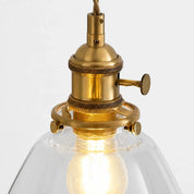 Lumen Mini Brass Glass Pendant