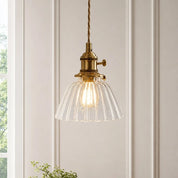 Lumen Mini Brass Glass Pendant