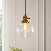 Lumen Mini Brass Glass Pendant
