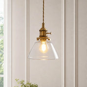 Lumen Mini Brass Glass Pendant