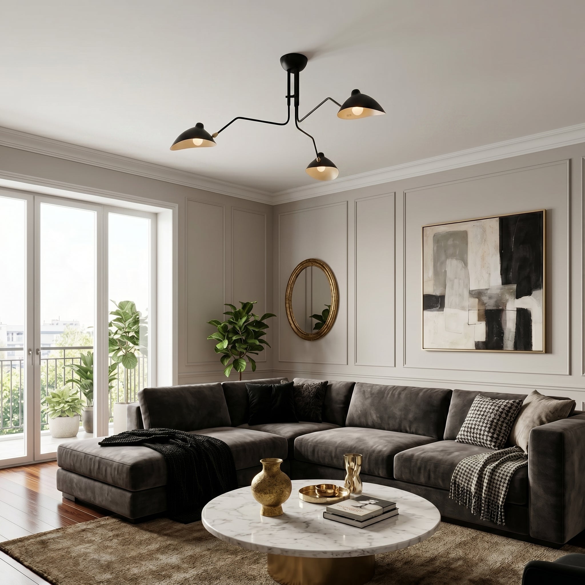 Lumen Serge Mouille Ceiling Light