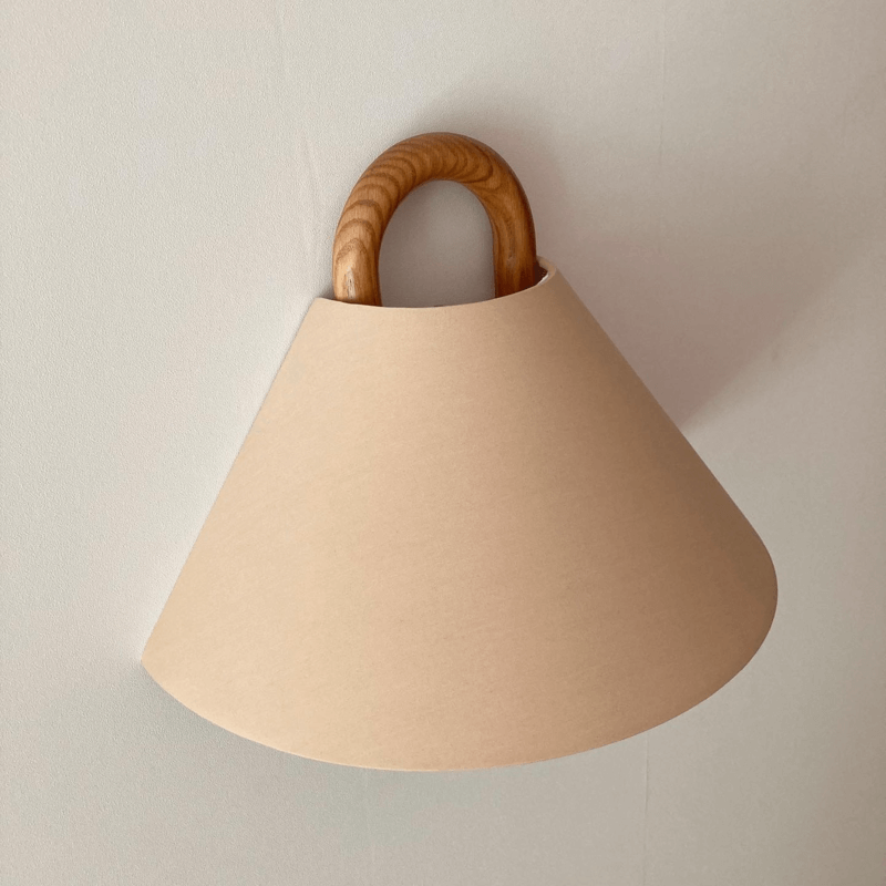 Lumen Wooden Pleated Wall Sconce