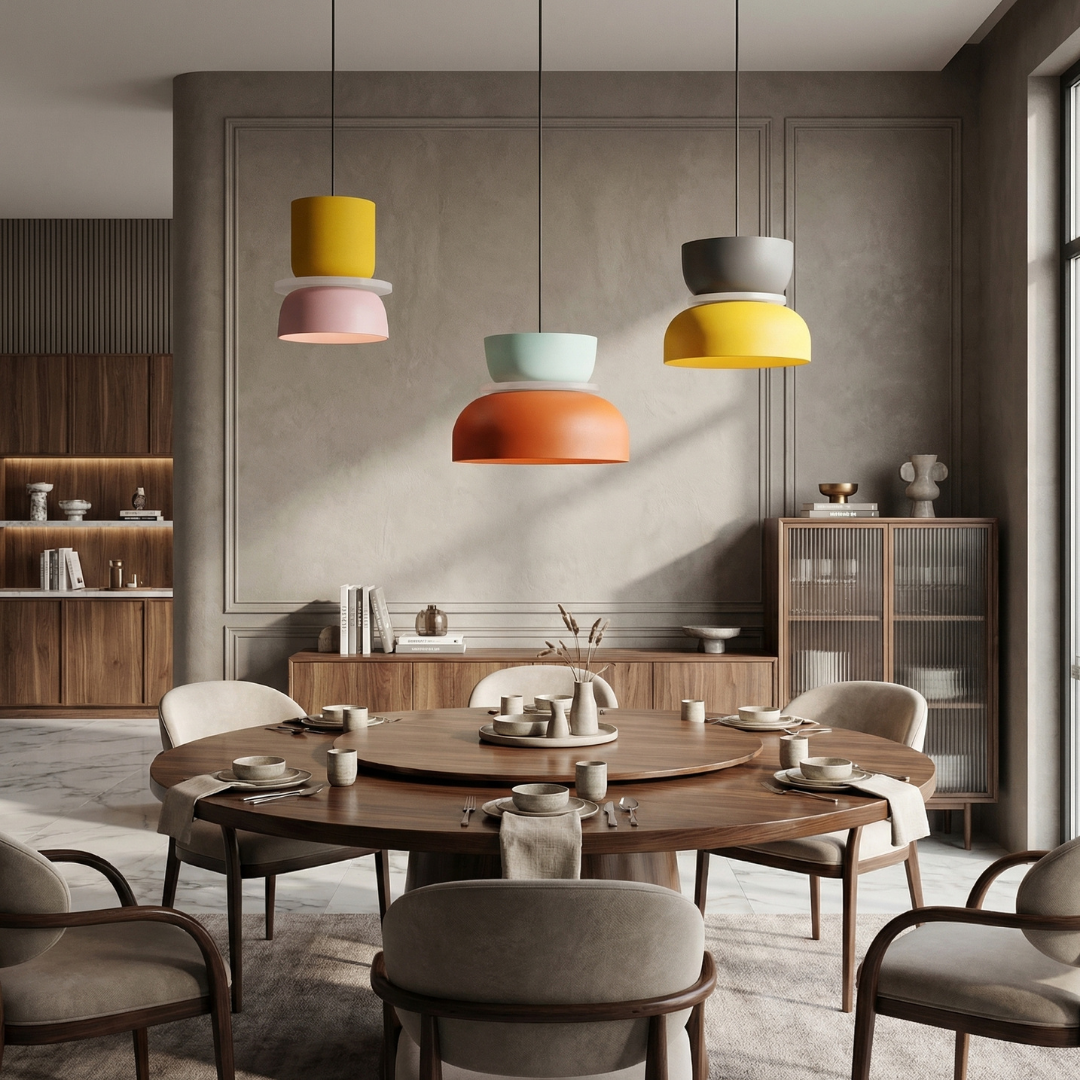 Lumen Macaron Colorful Pendant Light