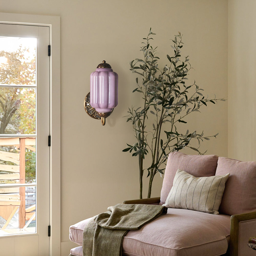 Lumen Eloise Milk Glass Wall Sconce