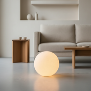 Lumen Resin Globe Floor Lamp