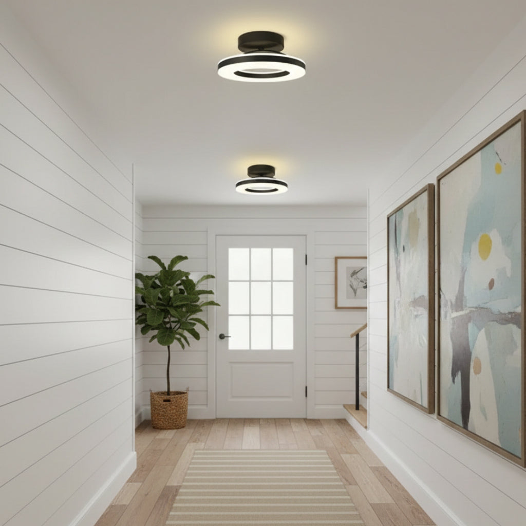 Lumen Iron Hallway LED Ceiling Light