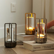 Lumen Portable Glass Cage Lantern