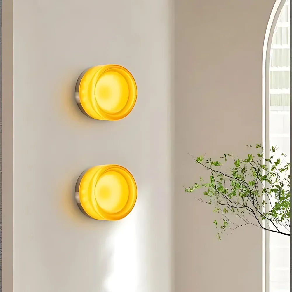 Lumen Dimple Glass Wall Light