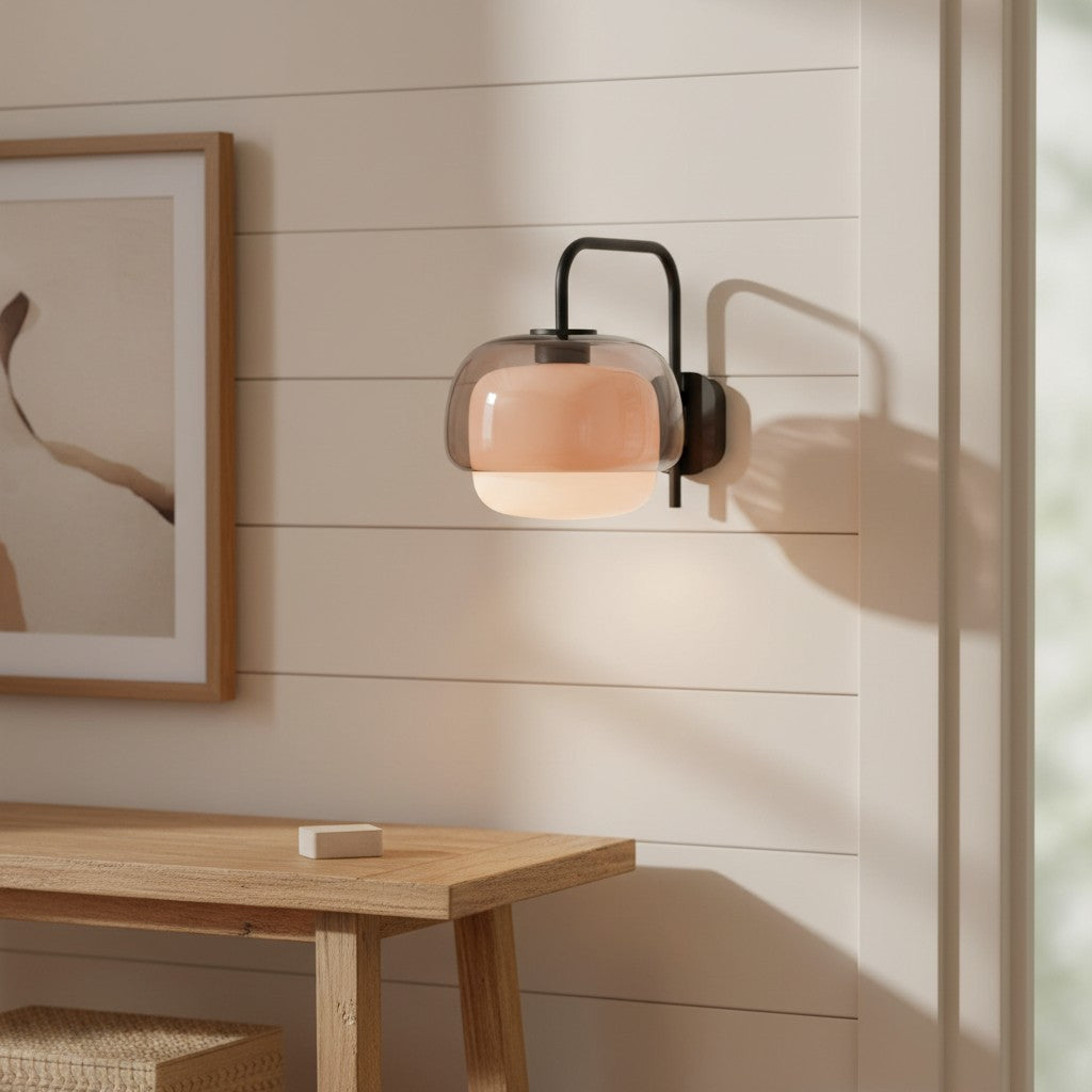 Lumen Tove Glass Shade Wall Sconce