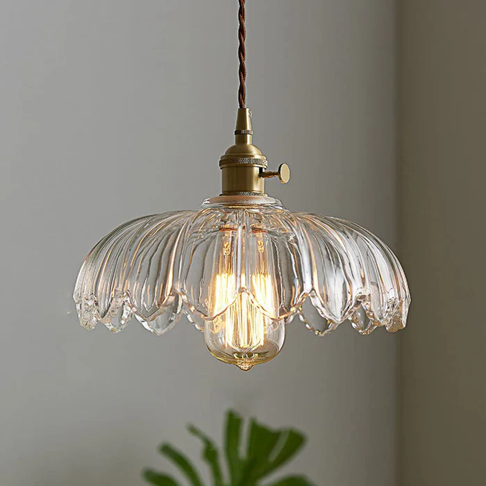 Lumen Rustic Bud Glass Pendant Light