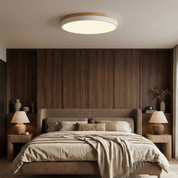 Lumen Nordic Wood Flush Ceiling Light