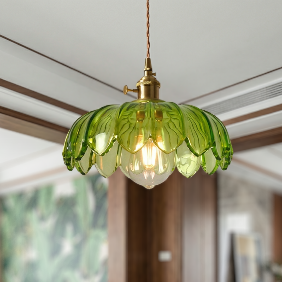 Lumen Rustic Bud Glass Pendant Light