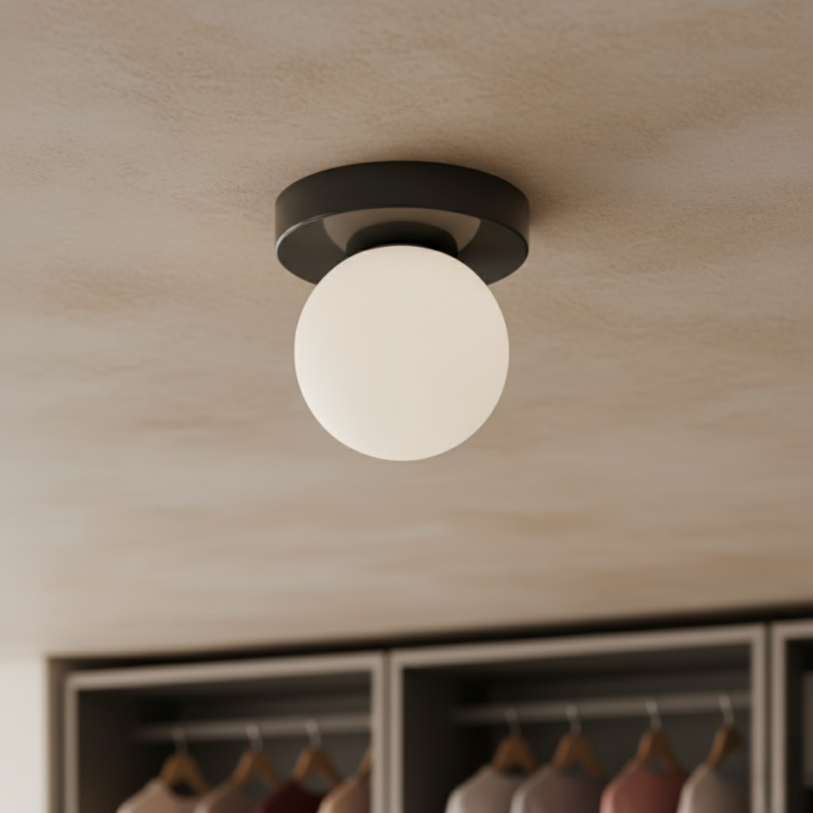 Lumen Frosted Globe Wall Sconce