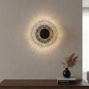 Lumen Vedra Wooden Glass Wall Lamp