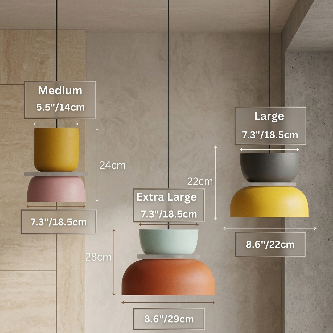 Lumen Macaron Colorful Pendant Light