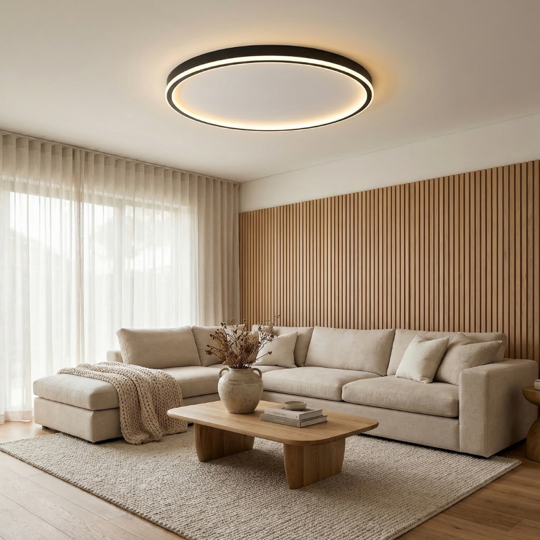 Lumen Aurora Flush Ceiling Light
