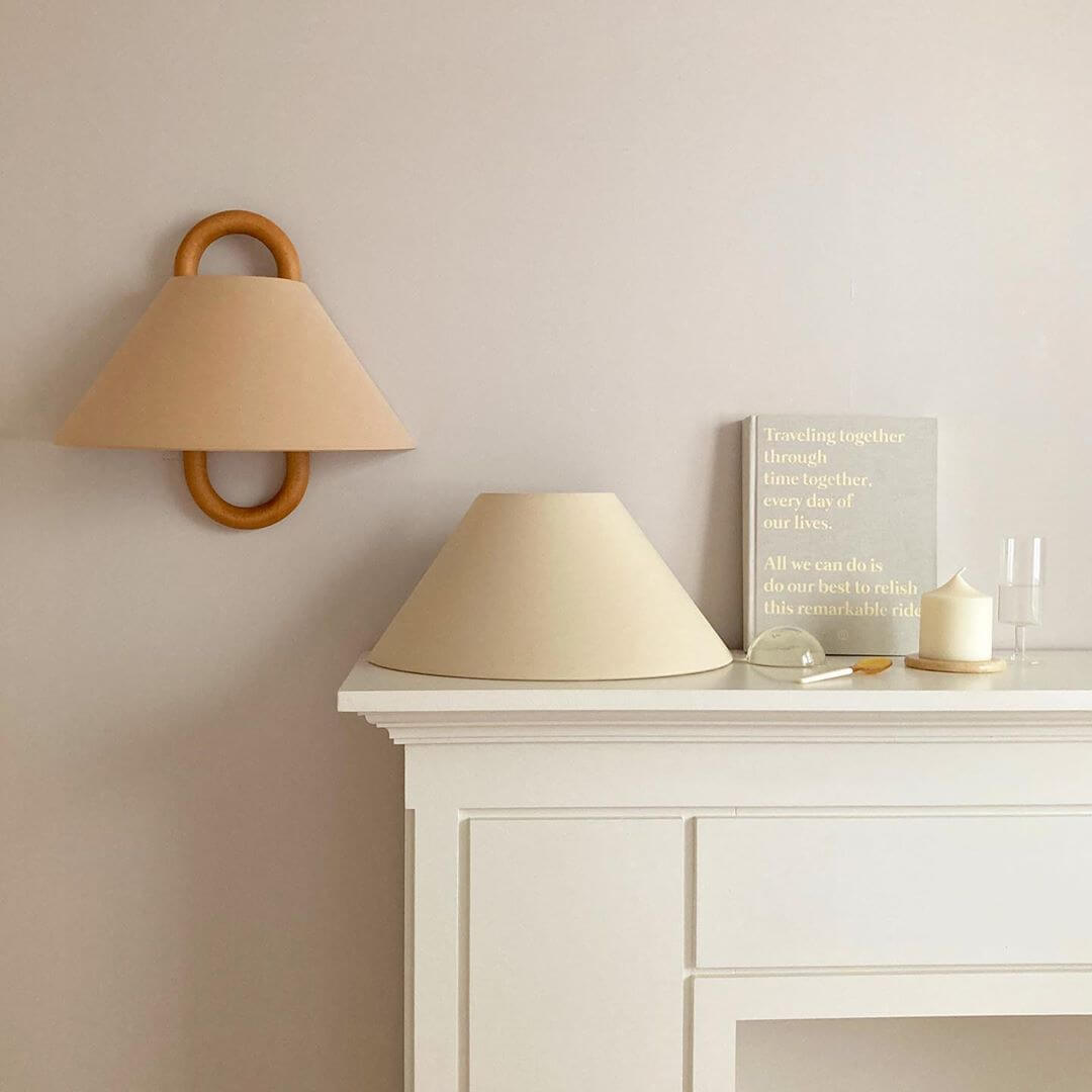 Lumen Wooden Pleated Wall Sconce