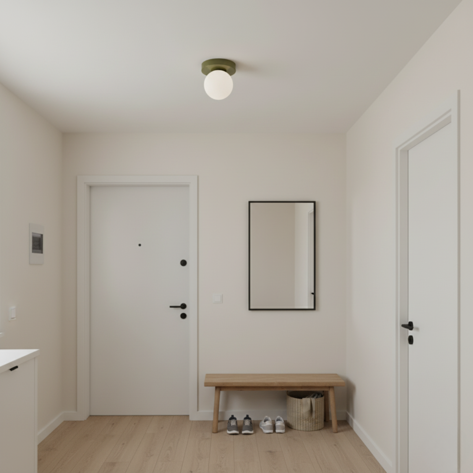 Lumen Frosted Globe Wall Sconce