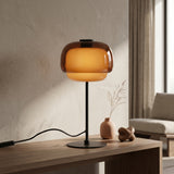 Lumen Sanae Double Dome Glass Table Lamp