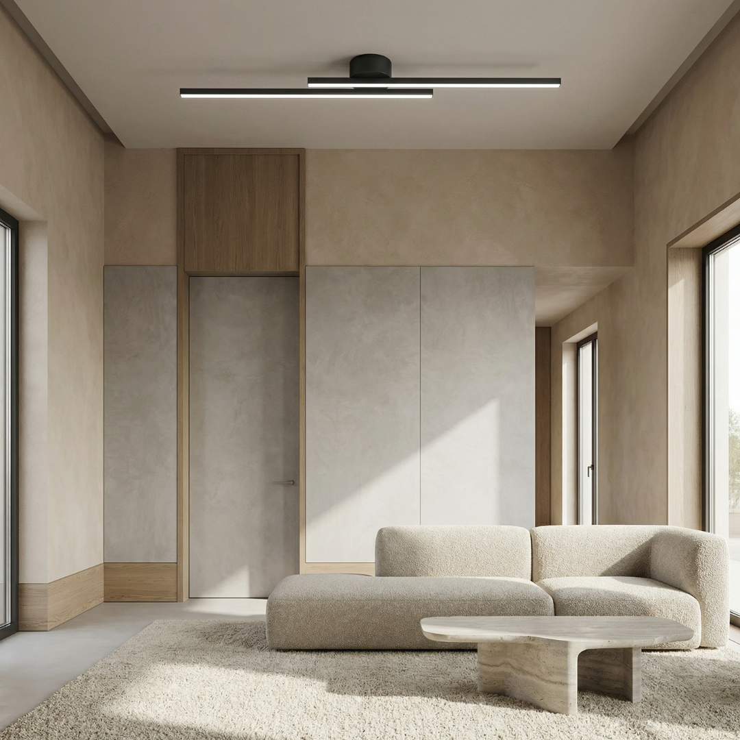 Lumen Aluminum Strip Ceiling Light