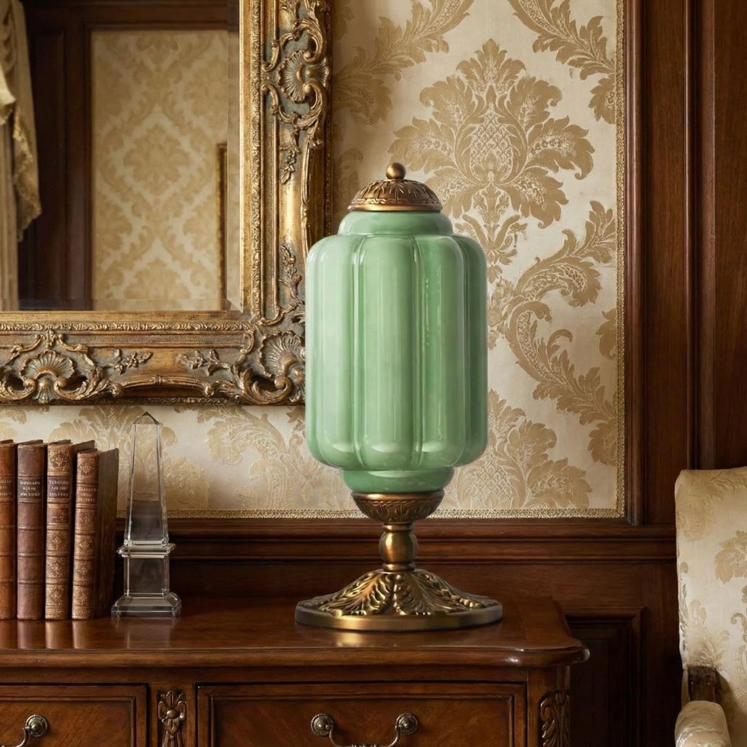 Lumen French Cream Glass Table Lamp
