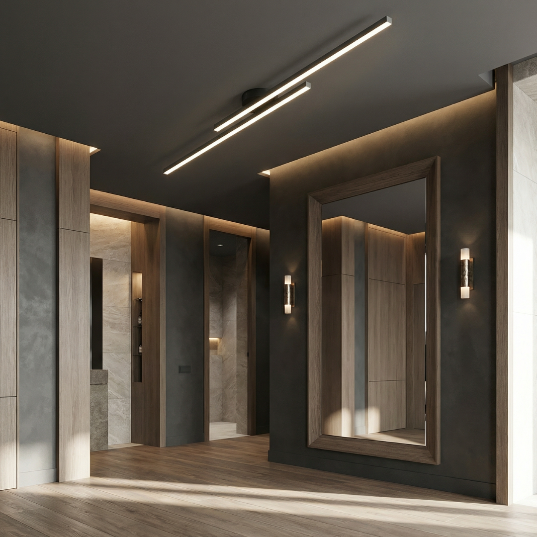 Lumen Aluminum Strip Ceiling Light