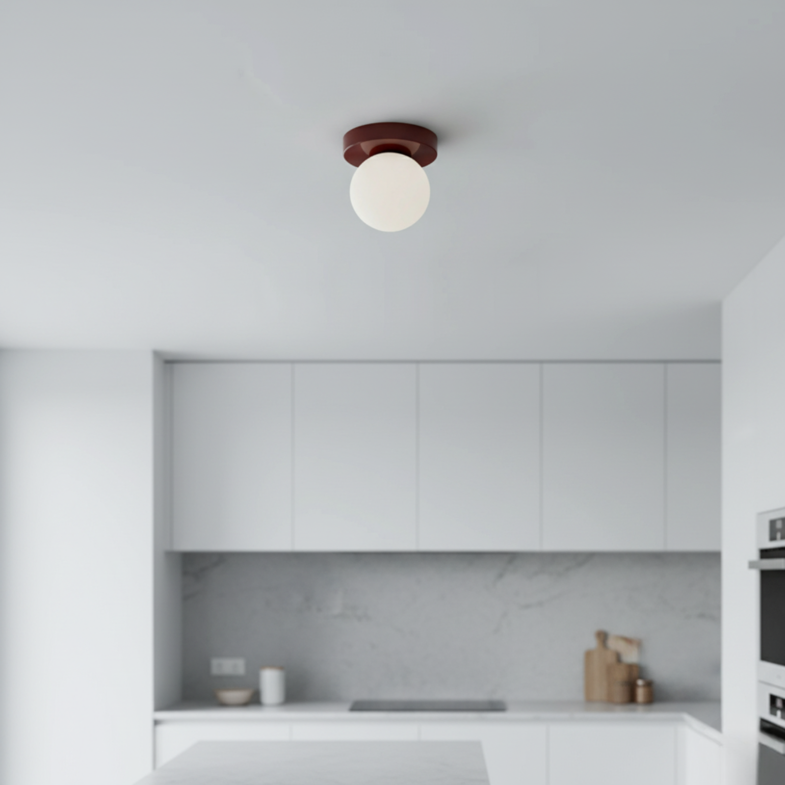 Lumen Frosted Globe Wall Sconce