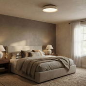 Lumen Wabisabi Travertine Round Ceiling Light