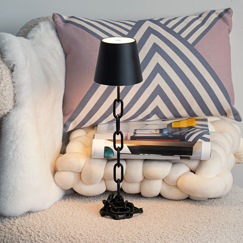 Lumen Chain Link Rechargeable Table Lamp