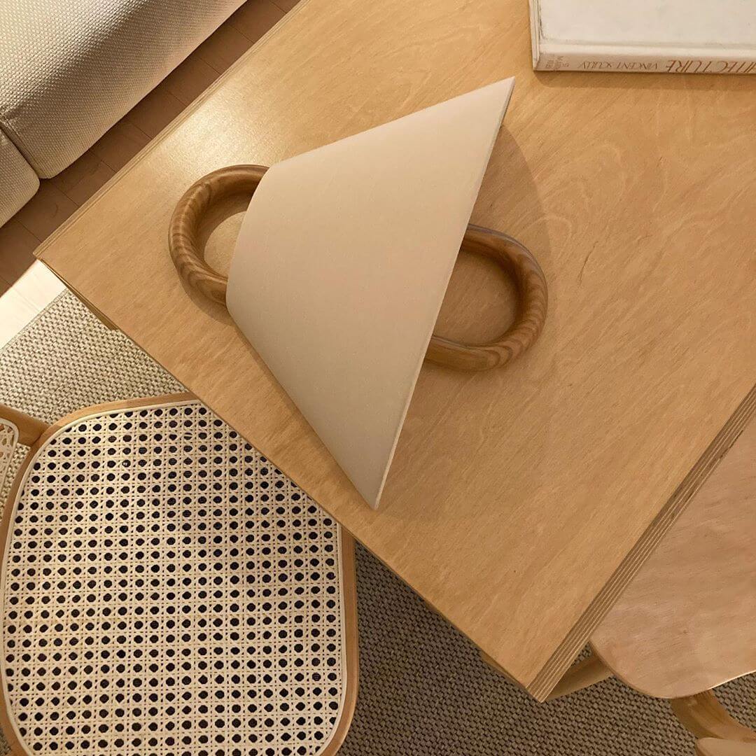 Lumen Wooden Pleated Wall Sconce