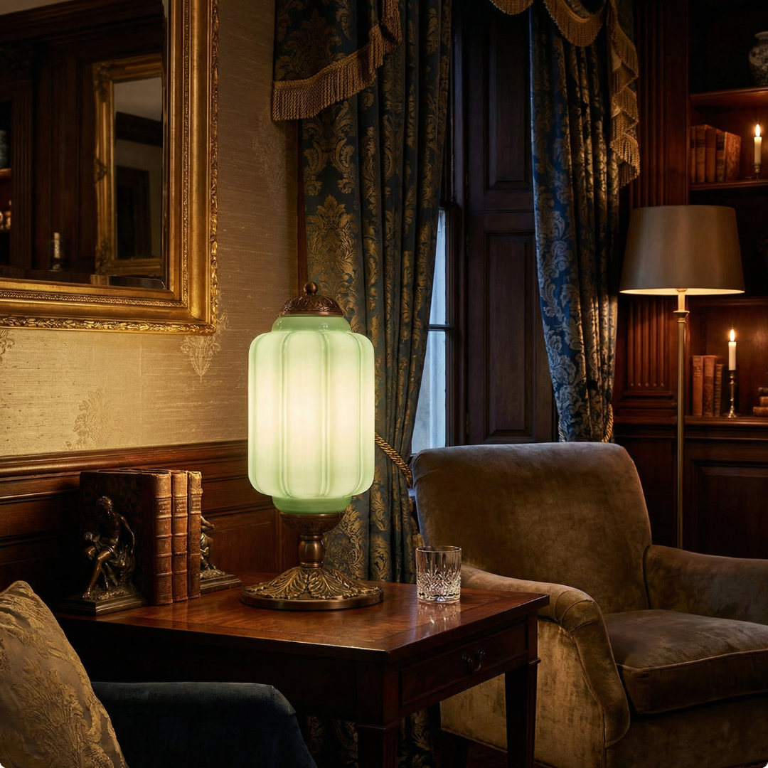 Lumen French Cream Glass Table Lamp